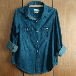 Denim button up shirt